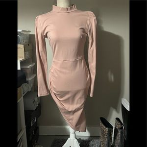 Asymmetrical Dress, light baby pink
